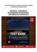 Explorations Introduction to Astronomy 10th Edition Test Bank &vert; Arny & Schneider &vert; All Chapters Covered &vert; Instant PDF Download