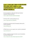 CLASS V ISSUE AND TURN-IN PROCEDURES&NewLine;FOR USING UNITS AMMO 64 2026&NewLine;COMPREHENSIVE STUDY GUIDE Q&A&NewLine;REVIEW GRADED A&plus;&NewLine;