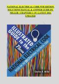 National Electrical Code 9th Edition Solutions Manual & Answer Guide 2026 &vert; Miller Chapters 1&ndash;19 Study Guide &vert; NEC Exam Prep &vert; Verified A&plus;