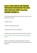 CLASS V ISSUE TURN IN AND RESIDUE&NewLine;PROCESSING PROCEDURES FOR USING&NewLine;UNITS PRACTICE SCRIPT 2026 FULL&NewLine;ANSWERS GRADED A&plus;
