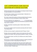 CLEET COMPREHENSIVE EXAM 2026 FULL&NewLine;QUESTIONS WITH VERIFIED SOLUTIONS