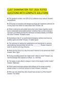 CLEET EXAMINATION TEST 2026 TESTED&NewLine;QUESTIONS WITH COMPLETE SOLUTIONS