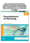 Foundations of Nursing &lpar;9th Edition&rpar; by Kim Cooper & Kelly Gosnell &ndash; Complete Test Bank &lpar;Chapters 1&ndash;41&rpar; with Exam Questions