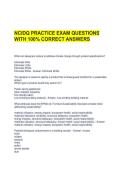 NCIDQ PRACTICE EXAM QUESTIONS WITH 100&percnt; CORRECT ANSWERS&NewLine;&NewLine;
