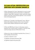 CLG 0010 ACTUAL CERTIFICATION 2026&NewLine;QUESTIONS WITH ANSWERS GRADED A&plus;