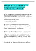 CLG 0010 ACTUAL CERTIFICATION&NewLine;PAPER 2026 QUESTIONS WITH&NewLine;ANSWERS FULL SOLUTION&period;