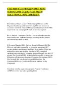 CLG 0010 COMPREHENSIVE TEST&NewLine;SCRIPT 2026 QUESTIONS WITH&NewLine;SOLUTIONS 100&percnt; CORRECT&period;&NewLine;