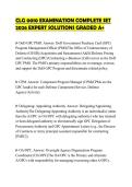 CLG 0010 EXAMINATION COMPLETE SET&NewLine;2026 EXPERT SOLUTIONS GRADED A&plus;