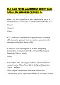 CLG 0010 FINAL ASSESSMENT SCRIPT 2026&NewLine;DETAILED ANSWERS GRADED A&plus;