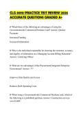 CLG 0010 PRACTICE TEST REVIEW 2026&NewLine;ACCURATE QUESTIONS GRADED A&plus;