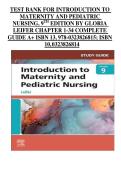 Introduction to Maternity and Pediatric Nursing &lpar;9th Edition&rpar; by Gloria Leifer &ndash; Complete Test Bank &lpar;Chapters 1&ndash;34&rpar; A&plus; Study Guide