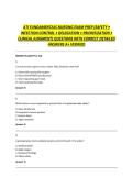 ATI FUNDAMENTALS NURSING EXAM PREP &lpar;SAFETY &bull; INFECTION CONTROL &bull; DELEGATION &bull; PRIORITIZATION &bull; CLINICAL JUDGMENT&rpar; QUESTIONS WITH CORRECT DETAILED ANSWERS A&plus; VERIFIED