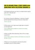 CRS PA BOARD FINAL STUDY GUIDE 2026&NewLine;QUESTIONS WITH SOLUTIONS GRADED A&plus;
