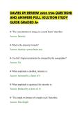 DAVIES SPI REVIEW 2026 1704 QUESTIONS&NewLine;AND ANSWERS FULL SOLUTION STUDY&NewLine;GUIDE GRADED A&plus;