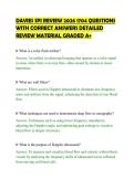 DAVIES SPI REVIEW 2026 1704 QUESTIONS&NewLine;WITH CORRECT ANSWERS DETAILED&NewLine;REVIEW MATERIAL GRADED A&plus;
