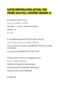 ILETSB CERTIFICATION ACTUAL TEST&NewLine;PAPER 2026 FULL ANSWERS GRADED A&plus;