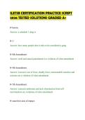 ILETSB CERTIFICATION PRACTICE SCRIPT&NewLine;2026 TESTED SOLUTIONS GRADED A&plus;
