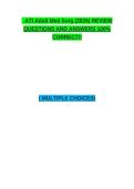 ACCURATE&excl;&excl; ATI Adult Med Surg &lpar;2026&rpar; REVIEW QUESTIONS AND ANSWERS 100&percnt; CORRECT&excl;&excl;&NewLine;