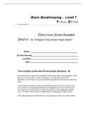 BBK99E1 PRACTICAL FINAL EXAM ANSWER SHEET 2026 WITH COMPLETE SOLUTIONS&period;