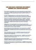 JURI 2990 EXAM 2 QUESTIONS AND CORRECT ANSWERS 100&percnt; VERIFIED 2026-2027&excl;&excl;