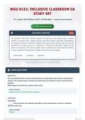 WGU D152  Inclusive Classroom OA study set 75&plus; &lpar;Latest 2026 Edition&rpar; 100&percnt; Verified Q&A &plus; Answer Key Solutions