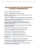 PAD 4842 INTELLIGENCE POLICY TEST 1 WITH COMPLETE SOLUTIONS 100&percnt; VERIFIED 2026-2027&excl;&excl;