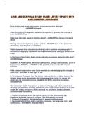 LOVE AND SEX FINAL STUDY GUIDE LATEST UPDATE WITH 100&percnt; VERIFIED 2026-2027&excl;&excl;