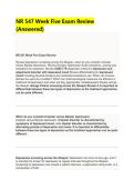 NR 547 Week Five Exam Review &NewLine;&lpar;Answered