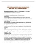 COM PERSONNEL RULES EXAM WITH COMPLETE SOLUTIONS 100&percnt; VERIFIED 2026-2027&excl;&excl;
