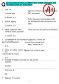 Jurisprudence FINAL EXAM STUDY GUIDE Question and answers rated A&plus; 2025&sol;2026