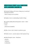 NFDN EXAM SCRIPT 2026 QUESTIONS WITH ANSWERS GRADED A