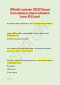 NSW Forklift Exam Practice 2026&vert;2027 Advanced &NewLine;Practice Questions and Answers with Complete A&plus; &NewLine;Solutions 100&percnt; Correct&excl;&excl;&excl;