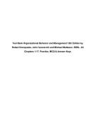 Organizational Behavior and Management 12th Edition by Robert Konopaske &vert; Complete Study Guide&comma; Test Bank & Exam Prep Bundle 2026