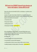 PPR Practice Exam 2026&vert;2027 Advanced Practice Questions and &NewLine;Answers with Complete A&plus; Solutions 100&percnt; Correct&excl;&excl;&excl; 
