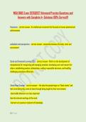 WGU D665 Exam 2026&vert;2027 Advanced Practice Questions and &NewLine;Answers with Complete A&plus; Solutions 100&percnt; Correct&excl;&excl;&excl;