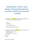 NUR 254 Exam 1 Practice Questions and Answers