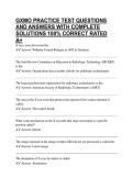 GXMO PRACTICE TEST QUESTIONS AND ANSWERS WITH COMPLETE SOLUTIONS 100&percnt; CORRECT RATED A&plus;