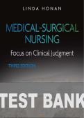 Medical-Surgical Nursing&colon; Focus on Clinical Judgment &comma;Interprofessional Care Focus&comma;Assessment and Management of Clinical Problems &vert;TESTBANKS&period;