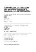 GXMO PRACTICE TEST QUESTIONS AND ANSWERS WITH COMPLETE SOLUTIONS 100&percnt; CORRECT RATED A&plus;