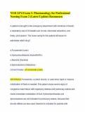 NUR 2474 Exam 2&colon; Pharmacology for Professional Nursing Exam 2 &lpar;Latest Update&rpar; Rasmussen