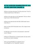 NJ TAX ASSESSORS EXAMINATION SET 2026&NewLine;SOLVED QUESTIONS GRADED A&plus;
