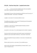 EVR 1001 &ndash; Final Exam Study Guide &ndash; Complete Revision Notes
