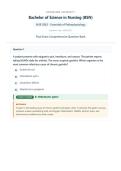 NUR 2063 - Essentials of Pathophysiology &lpar;Academic Year&colon; 2026&sol;2027&rpar;&NewLine;Final Exam Comprehensive Question Bank