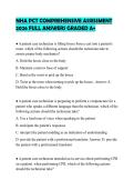 NHA PCT COMPREHENSIVE ASSESSMENT&NewLine;2026 FULL ANSWERS GRADED A&plus;&NewLine;