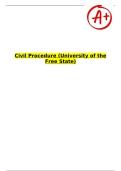 Civil Procedure &lpar;University of the Free State&rpar;