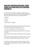NHA EKG CERTIFICATION FINAL STUDY&NewLine;GUIDE 2026 QUESTIONS WITH ANSWERS&NewLine;GRADED A&plus;