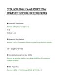 DTSA 5001 FINAL EXAM SCRIPT 2026&NewLine;COMPLETE SOLVED QUESTION SERIES