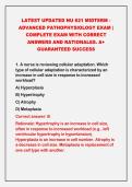 2026-2027 LATEST UPDATED NU 621 MIDTERM -&NewLine;ADVANCED PATHOPHYSIOLOGY EXAM &vert;&NewLine;COMPLETE EXAM WITH CORRECT&NewLine;ANSWERS AND RATIONALES&period; A&plus;&NewLine;GUARANTEED SUCCESS