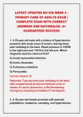 2026-2027 LATEST UPDATED NU 636 WEEK 4 -&NewLine;PRIMARY CARE OF ADULTS EXAM &vert;&NewLine;COMPLETE EXAM WITH CORRECT&NewLine;ANSWERS AND RATIONALES&period; A&plus;&NewLine;GUARANTEED SUCCESS