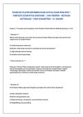 Polestar Pilates reformer exam actual exam 2026&sol;2027 &vert;&NewLine;comPlete exam-style Questions &vert; 100&percnt; Verified &ndash; detailed&NewLine;rationales &ndash; Pass Guaranteed &ndash; a&plus; Graded 